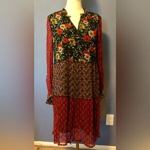 Sundance Patterns Of Wonder Dress SIZE M